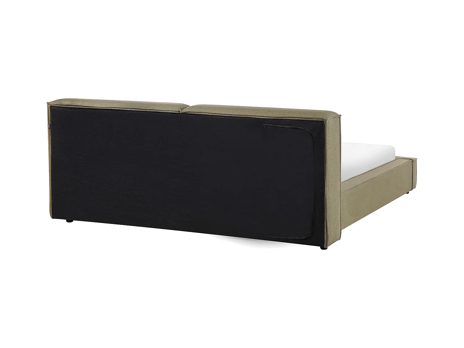 Lit avec sommier Tissu LINARDS 180 x 200 cm Vert