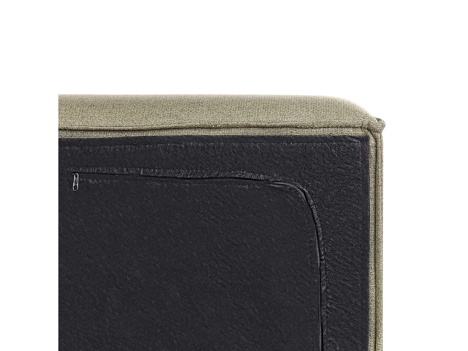 Lit avec sommier Tissu LINARDS 180 x 200 cm Vert olive