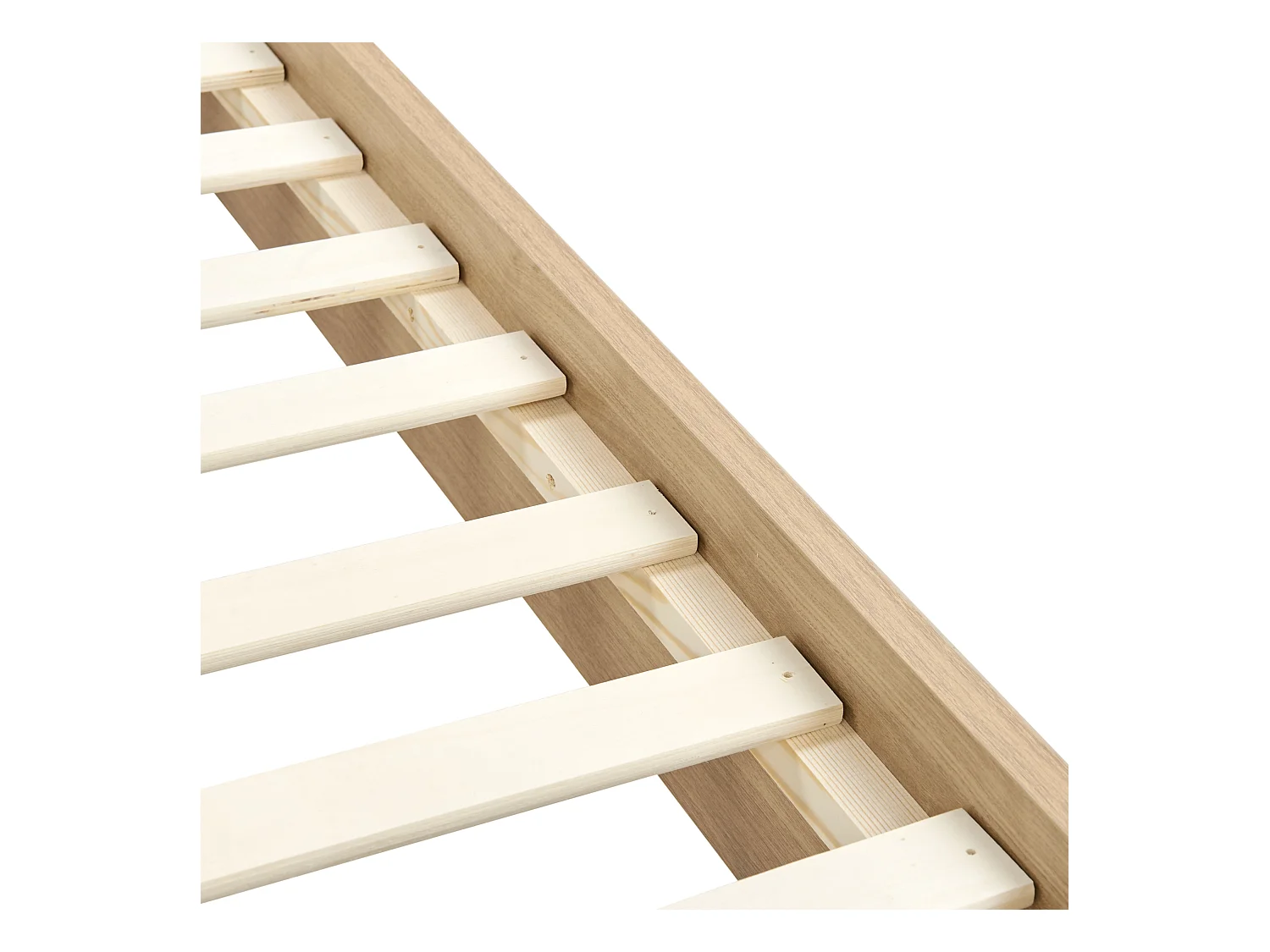 Lit avec sommier Bouclé LIMANTON 160 x 200 cm Beige