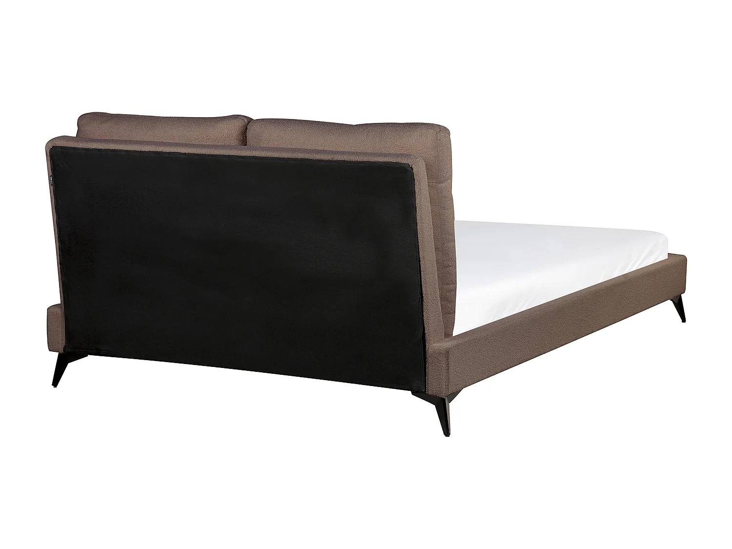 Bett mit Lattenrost Bouclé MELLE 160 x 200 cm Braun