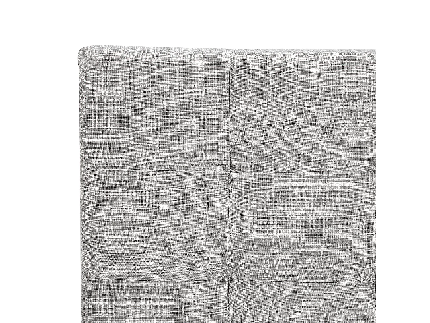 Lit à eau Tissu LA ROCHELLE 160 x 200 cm Gris clair