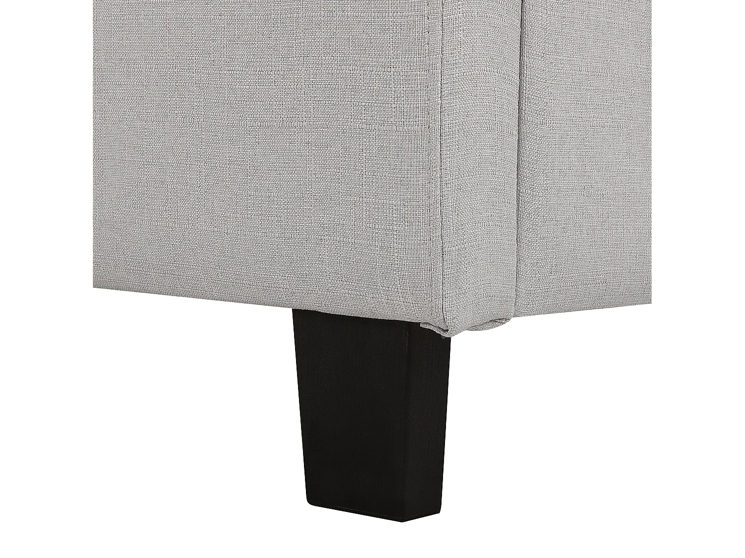 Lit à eau Tissu LA ROCHELLE 160 x 200 cm Gris clair