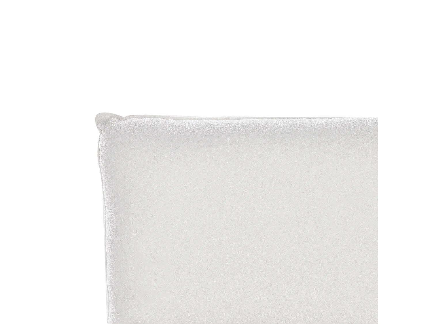 Bett mit Lattenrost Bouclé VINAY 160 x 200 cm Weiss