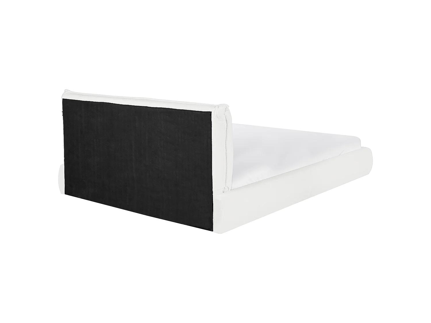 Cama Bouclé VINAY 160 x 200 cm Blanco