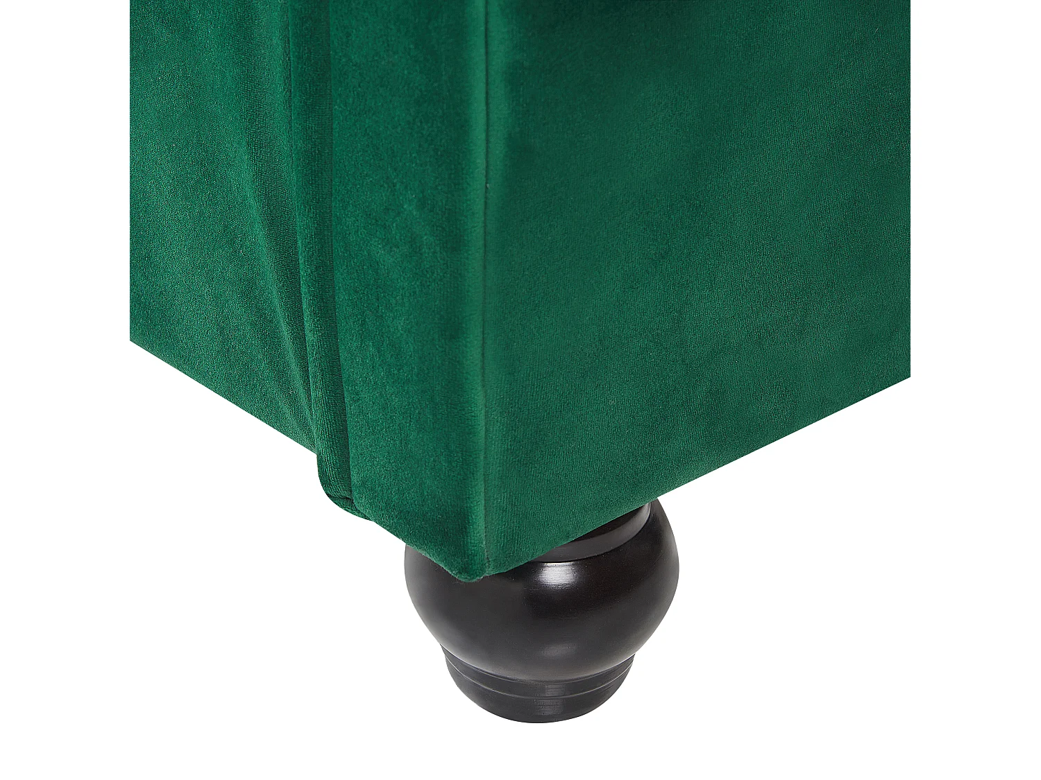 Letto ad acqua Velluto AVALLON 160 x 200 cm Verde smeraldo