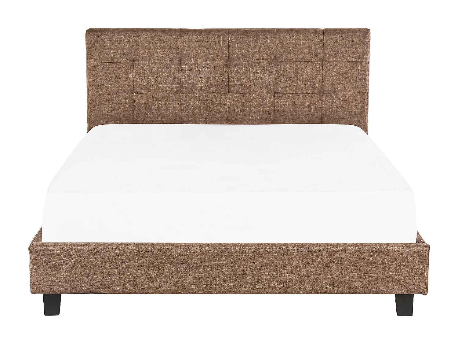 Lit à eau Tissu LA ROCHELLE 180 x 200 cm Marron