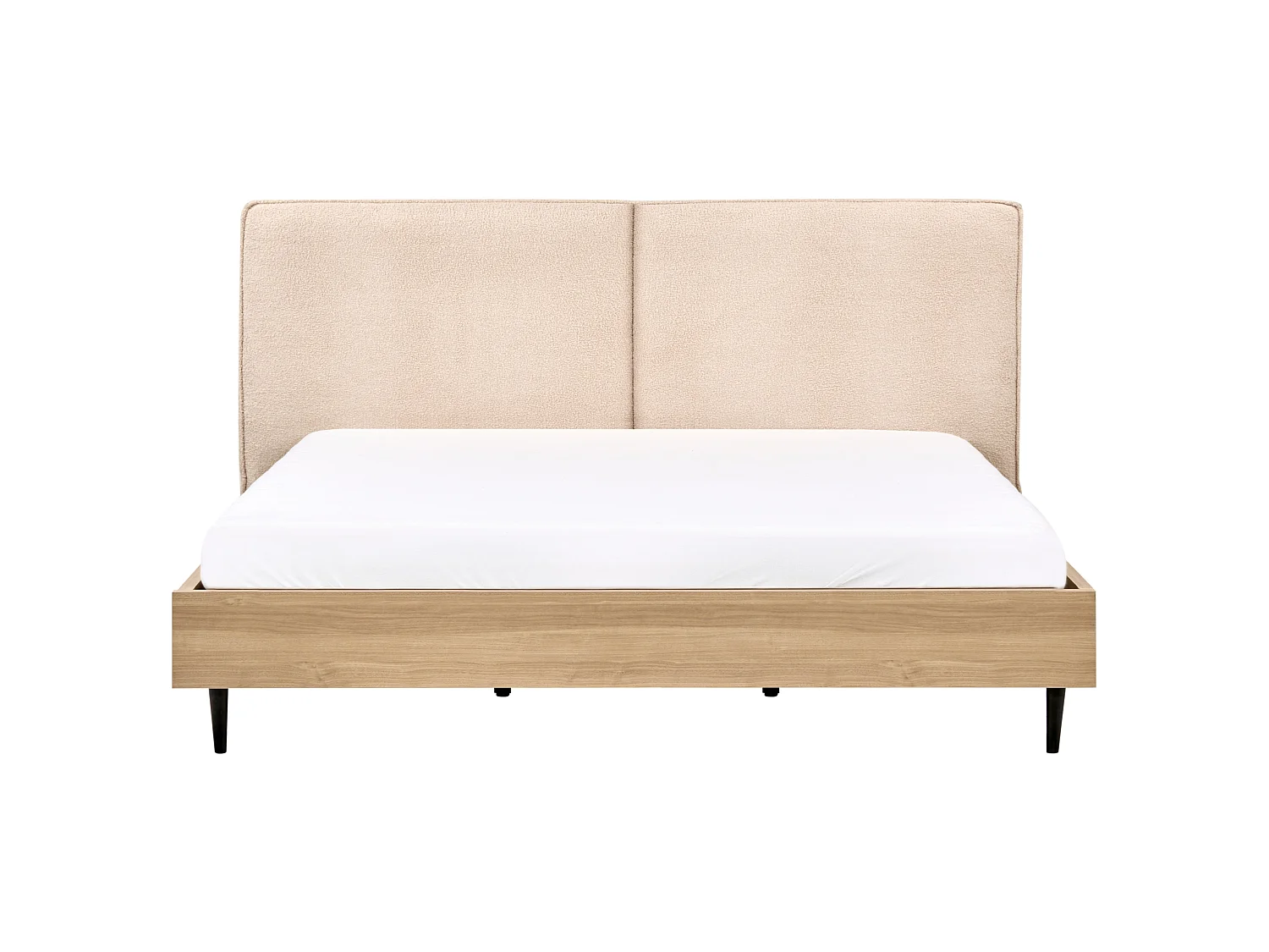 Säng med lamellram Bouclé IZERNORE 180 x 200 cm Beige