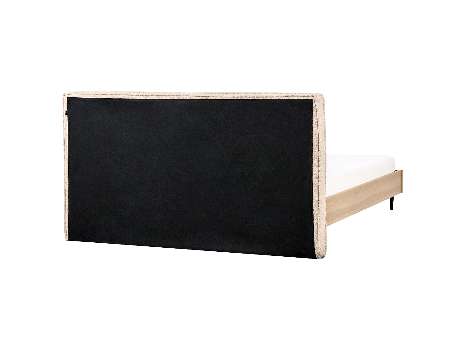 Säng med lamellram Bouclé IZERNORE 180 x 200 cm Beige