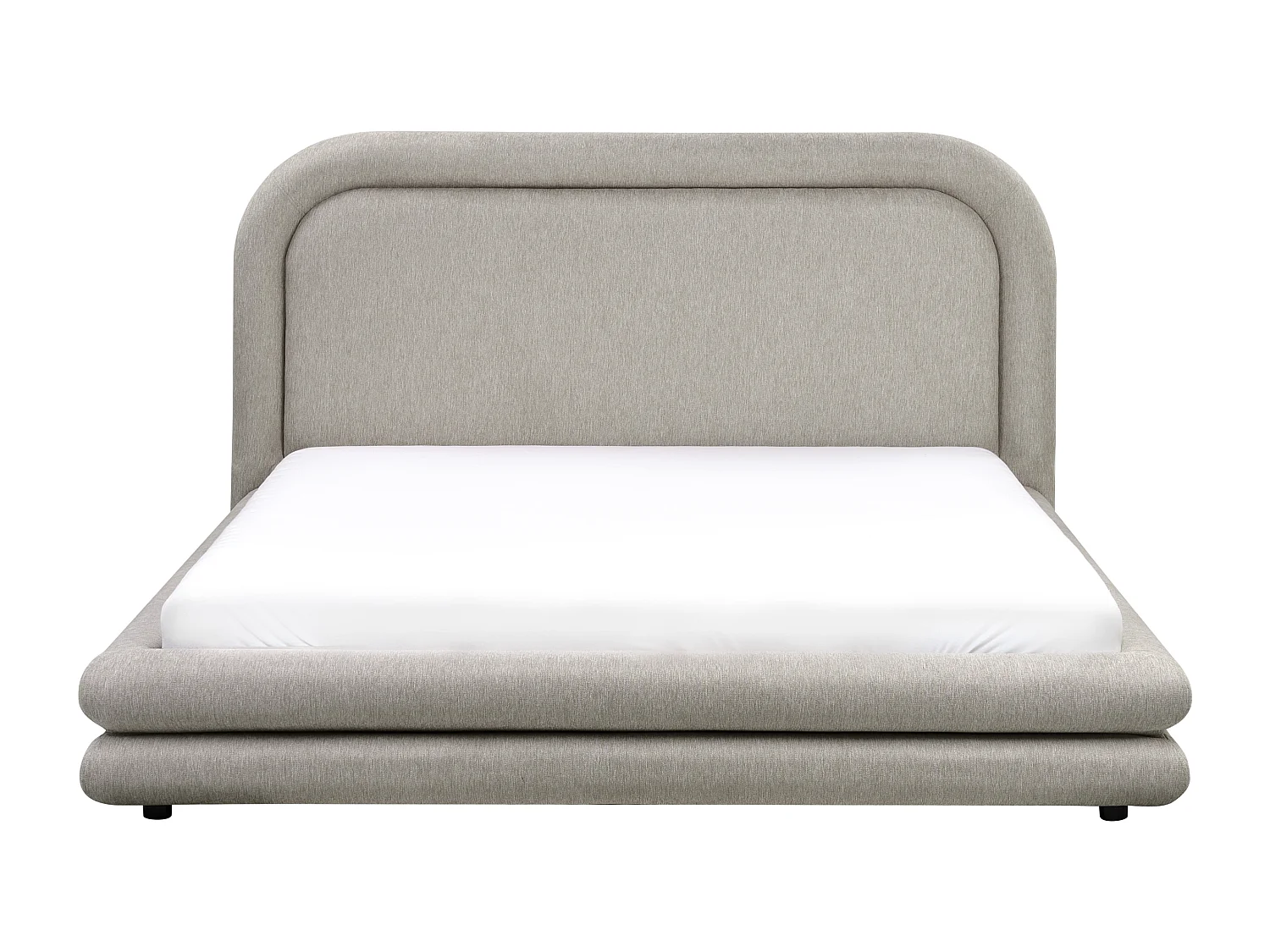 Lit à eau Lin synthétique LAVARDENS 160 x 200 cm Taupe