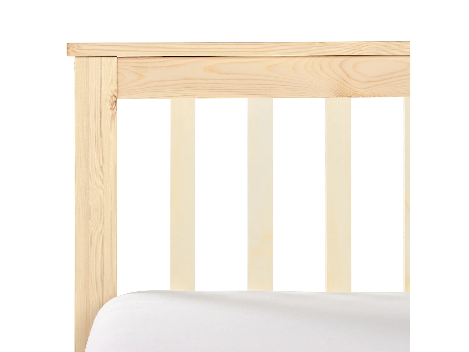 Lit avec sommier Bois de pin OLENDON 160 x 200 cm Marron clair