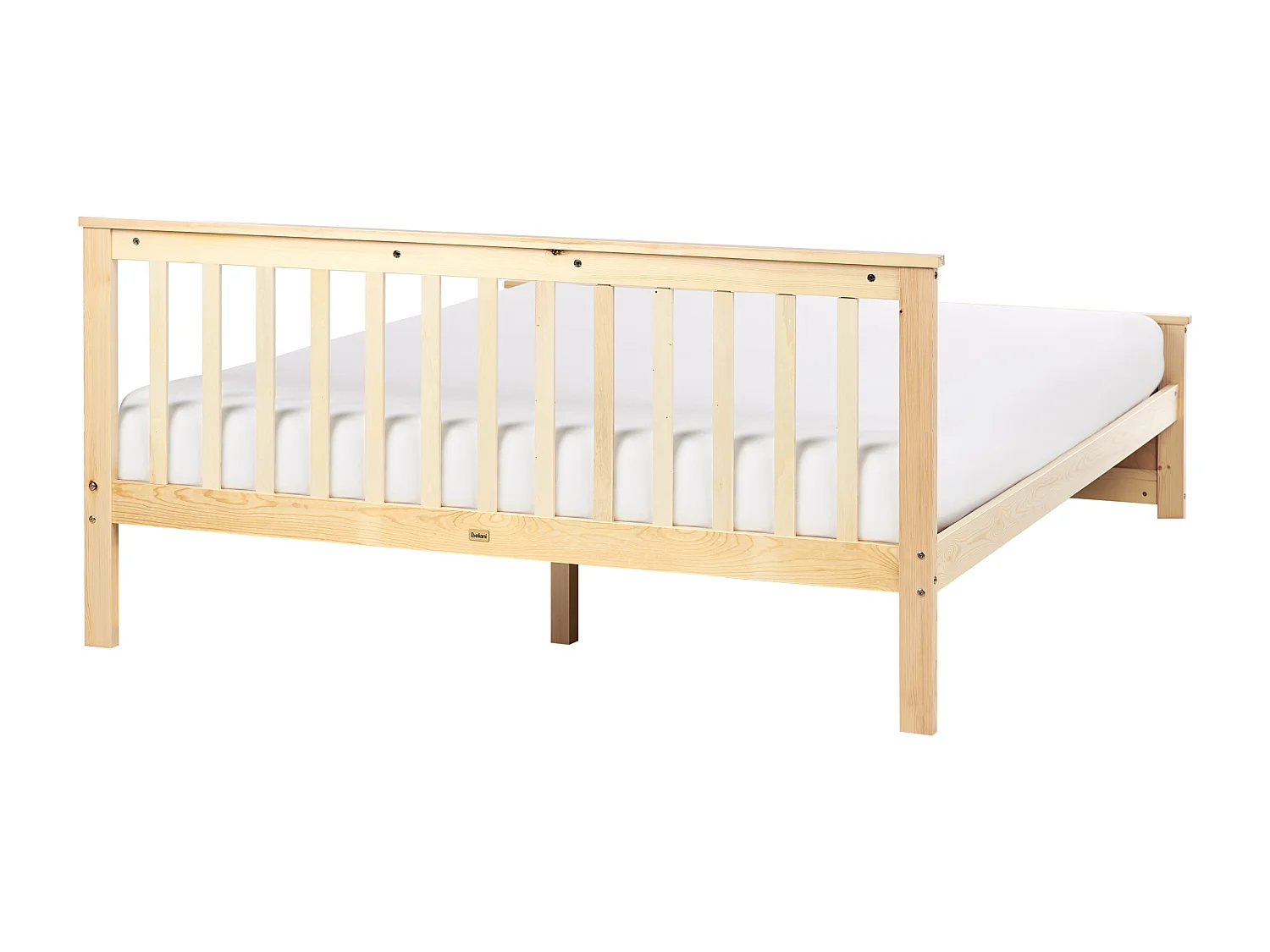 Bett mit Lattenrost Kiefernholz OLENDON 160 x 200 cm Hellbraun