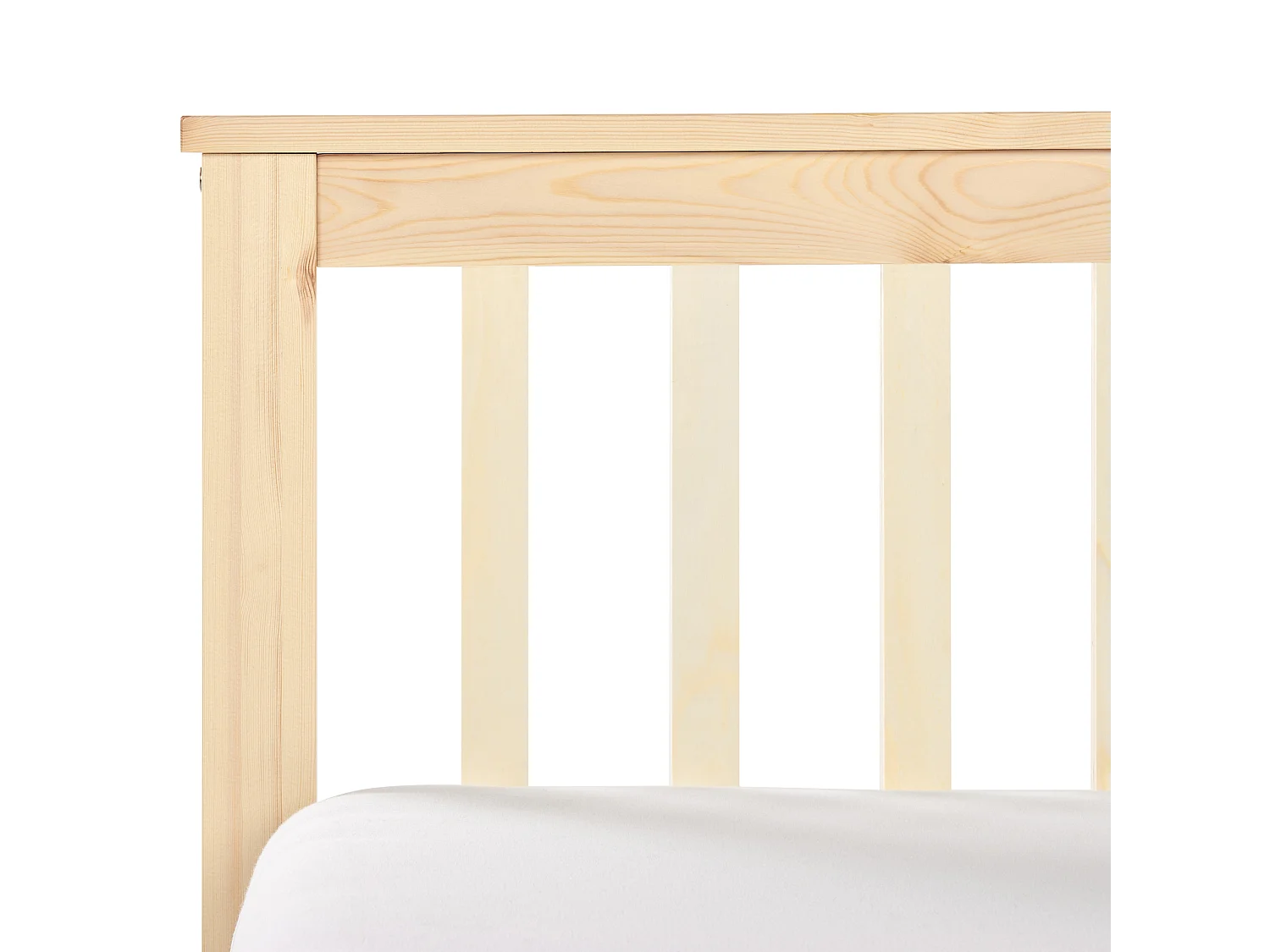 Bett mit Lattenrost Kiefernholz OLENDON 160 x 200 cm Hellbraun