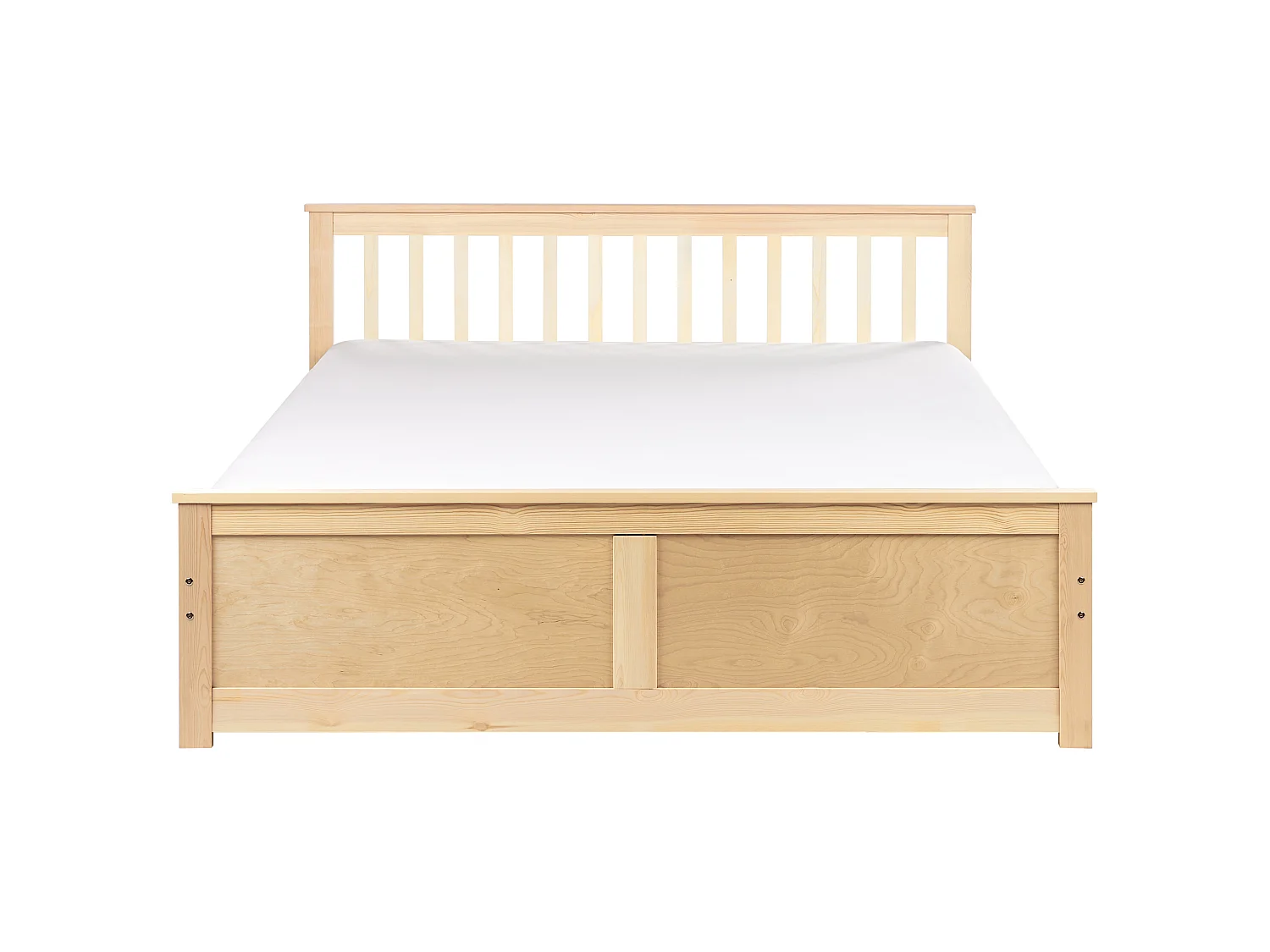 Bed Pine Wood OLENDON 160 x 200 cm (EU King Size) Light Brown