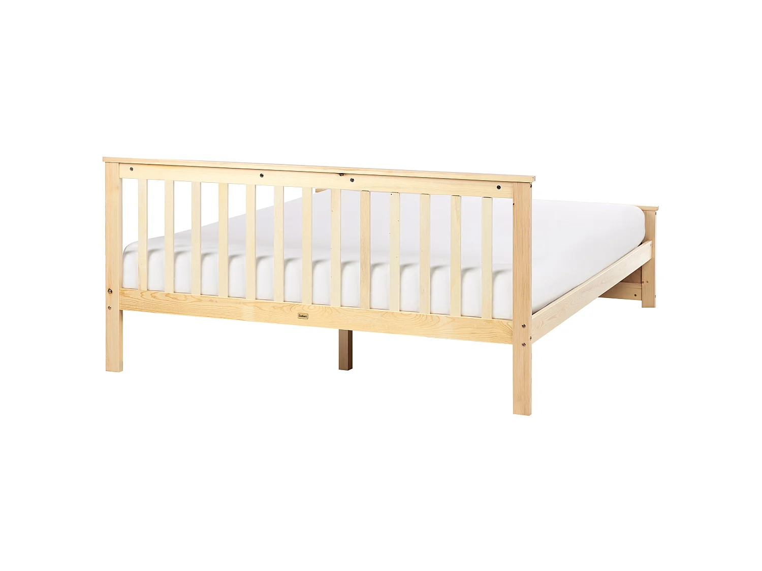 Bed Pine Wood OLENDON 160 x 200 cm (EU King Size) Light Brown