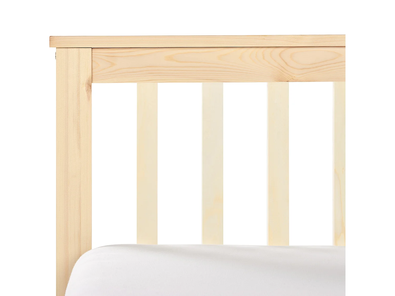 Bed Pine Wood OLENDON 160 x 200 cm (EU King Size) Light Brown