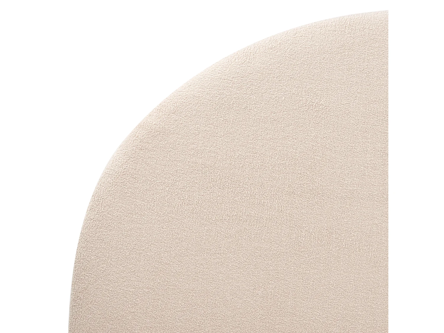 Bed Boucle MILLAY 140 x 200 cm (EU Double) Beige