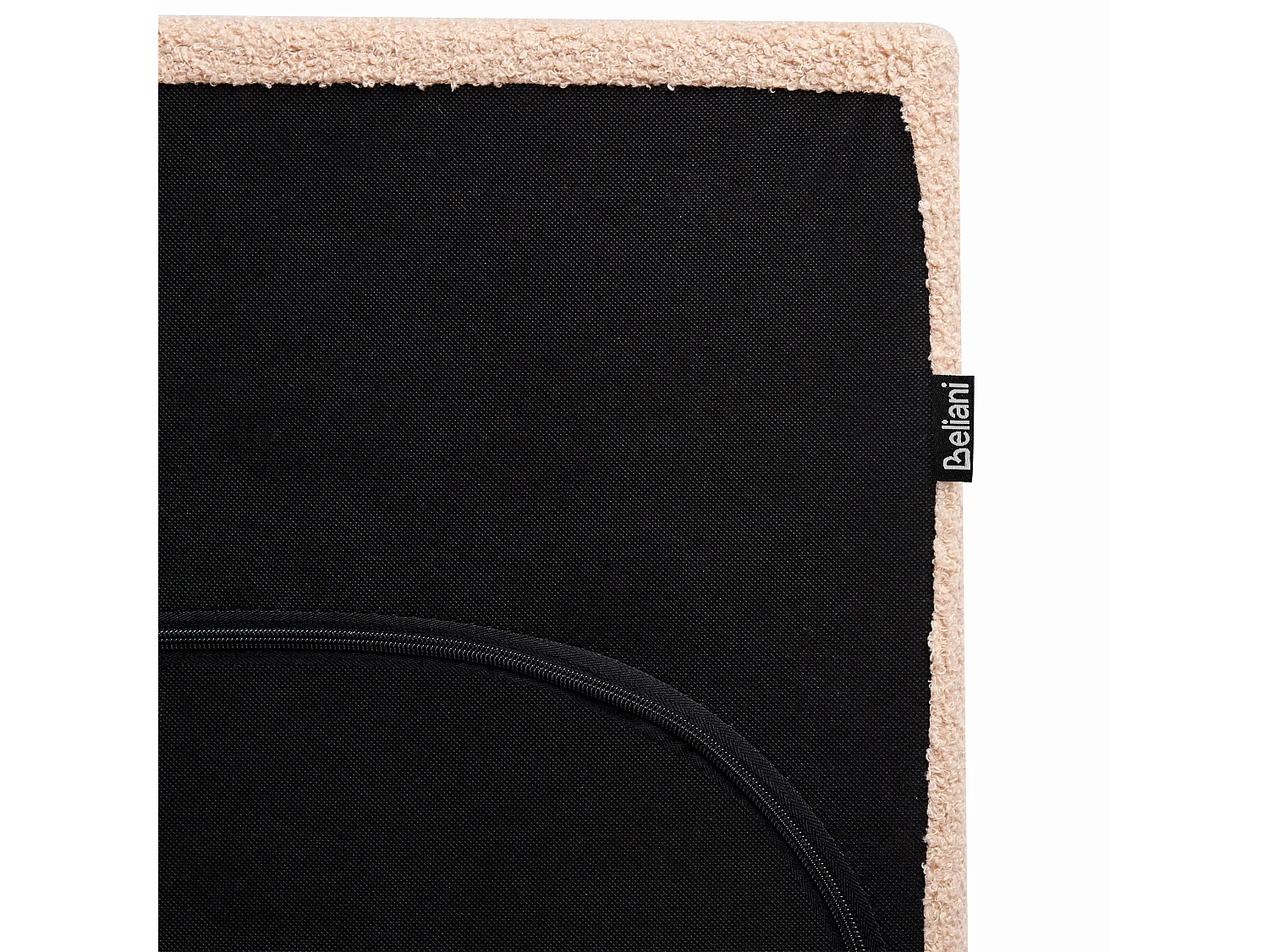 Lit à eau Bouclé ALBI 160 x 200 cm Beige