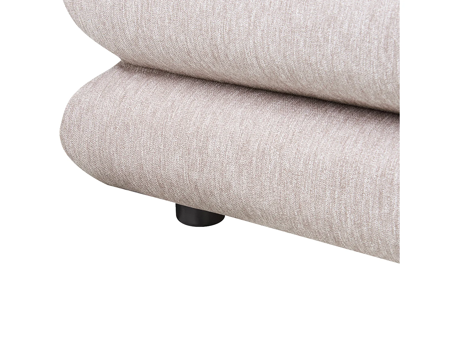 Lit avec sommier Lin synthétique LAVARDENS 160 x 200 cm Taupe