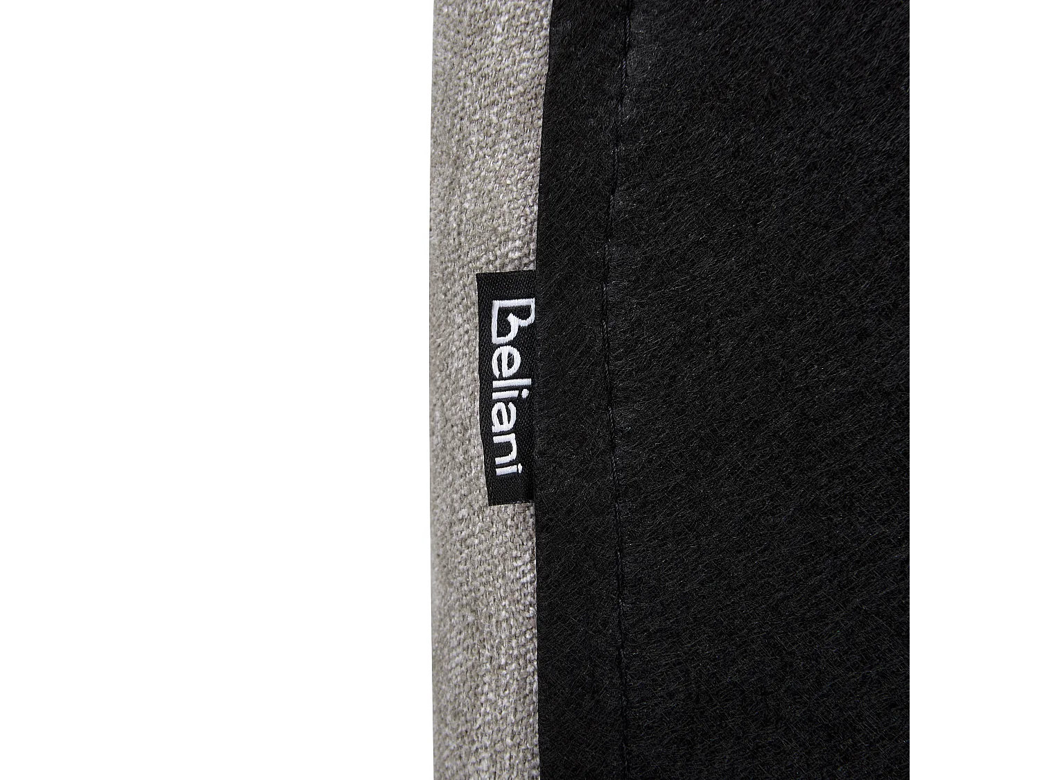 Lit avec sommier Lin synthétique LAVARDENS 160 x 200 cm Taupe