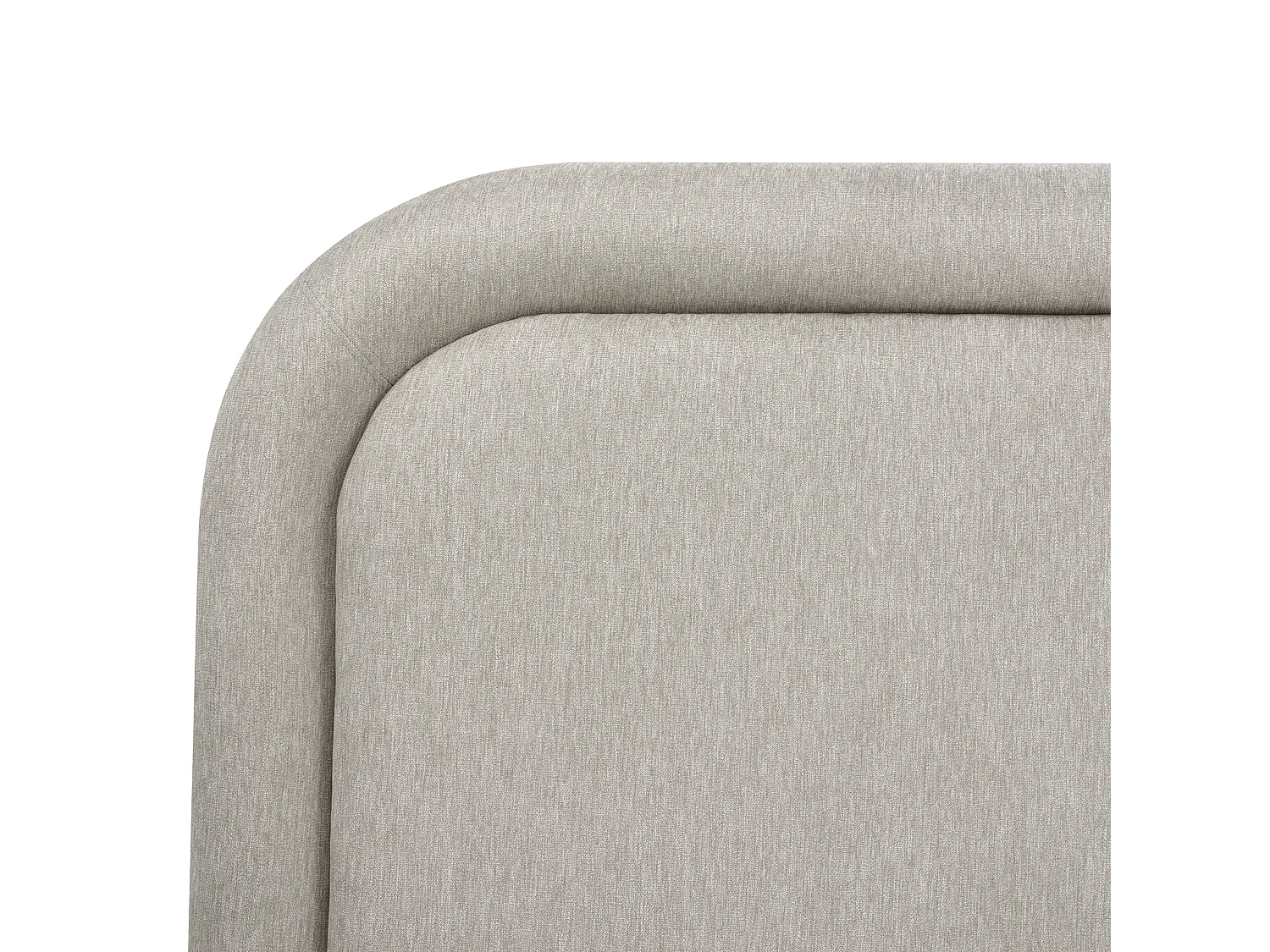 Bed Faux Linen LAVARDENS 160 x 200 cm (EU King Size) Taupe