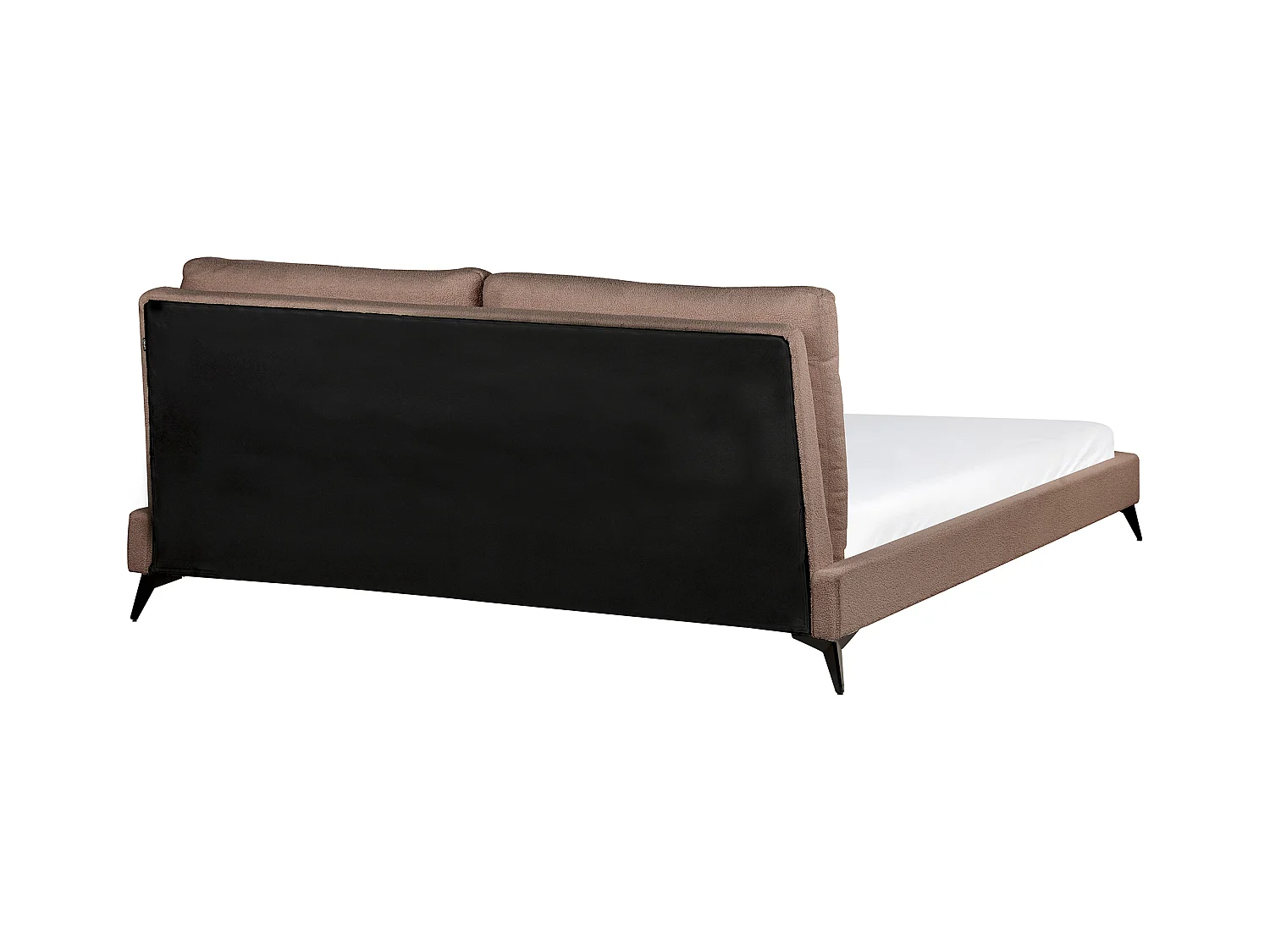 Bett mit Lattenrost Bouclé MELLE 180 x 200 cm Braun