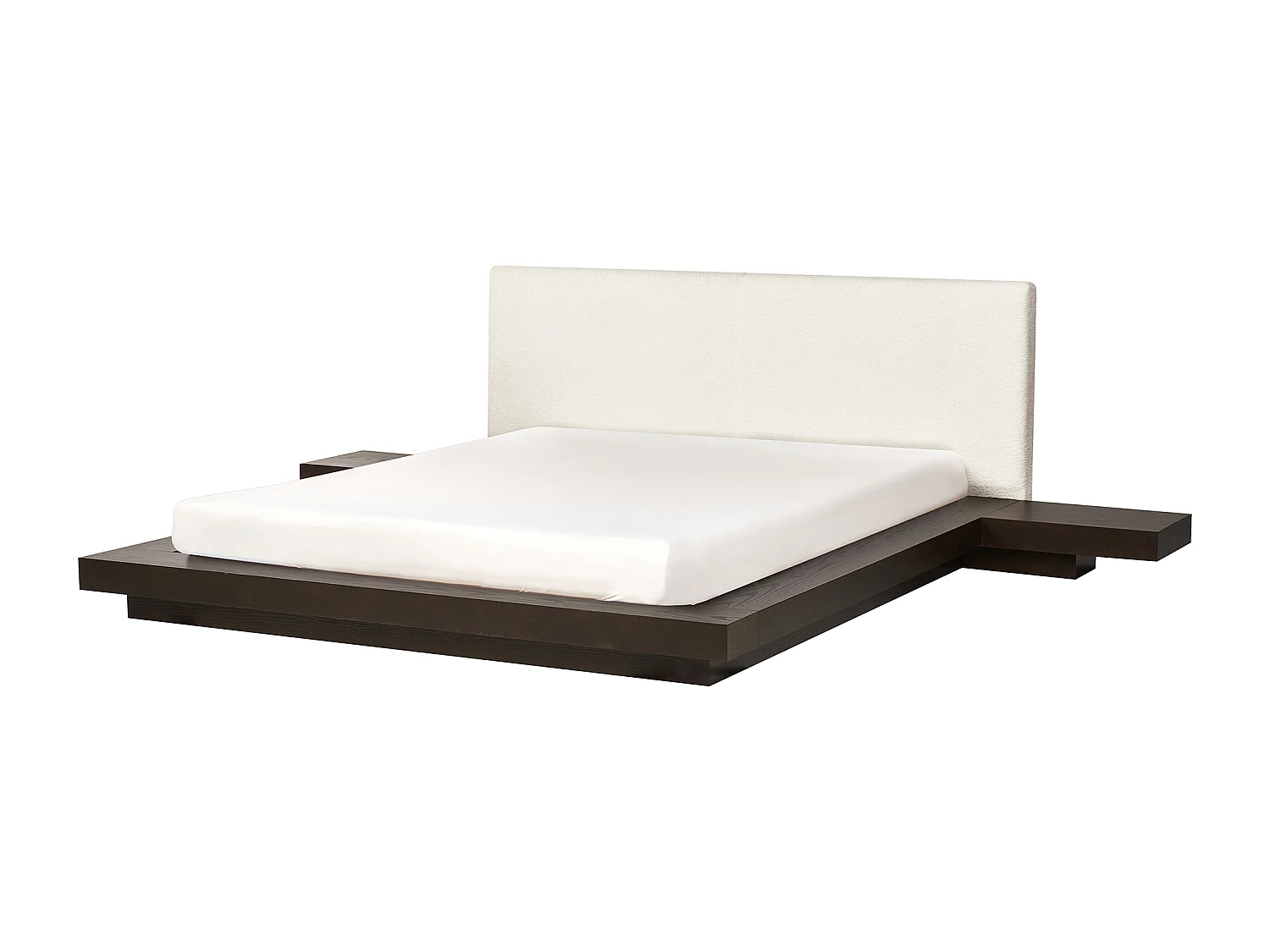 Letto ad acqua Bouclé ZEN 160 x 200 cm Frasino scuro