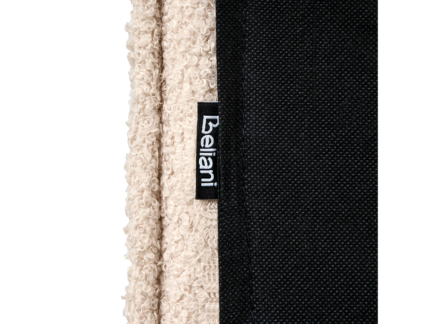 Bed Boucle LIMANTON 140 x 200 cm (EU Double) Beige