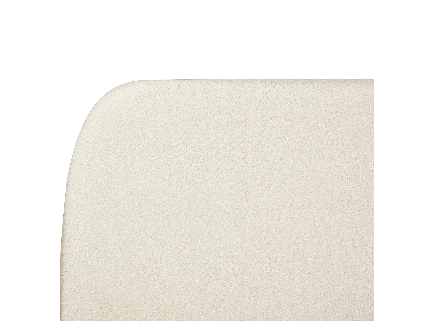 Cama de agua Bouclé ROISEL 160 x 200 cm Crema