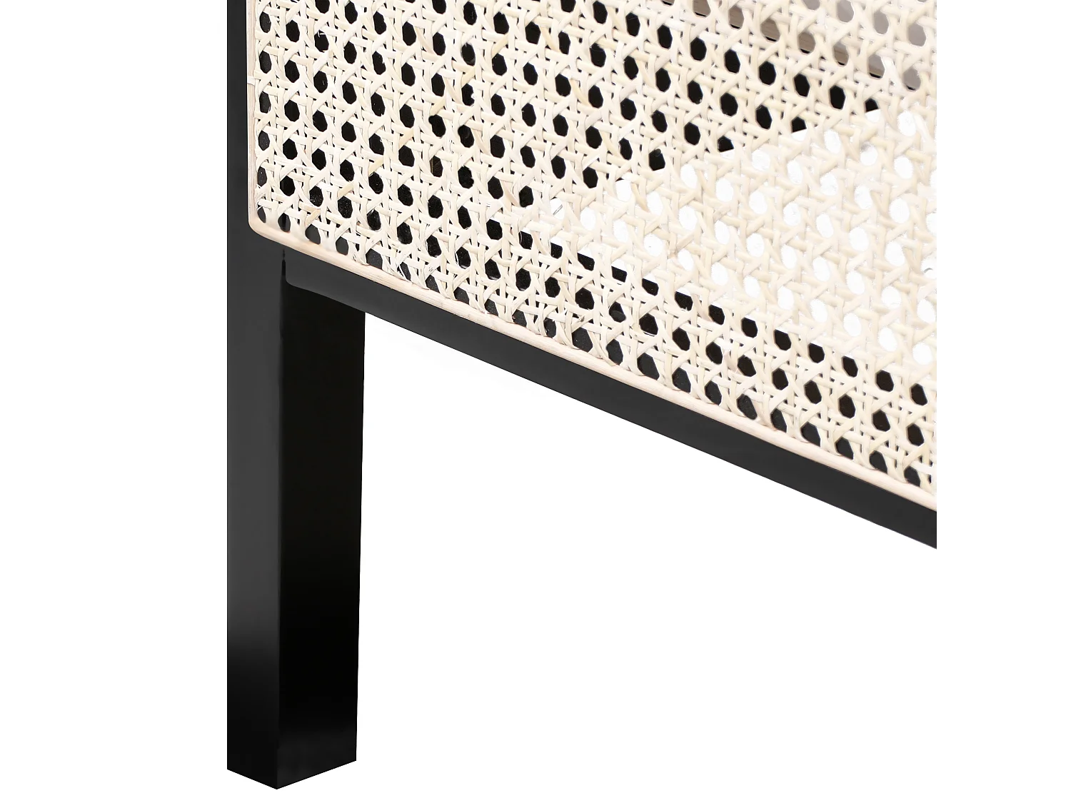 Bed Dennenhout GONFARON 140 x 200 cm Zwart