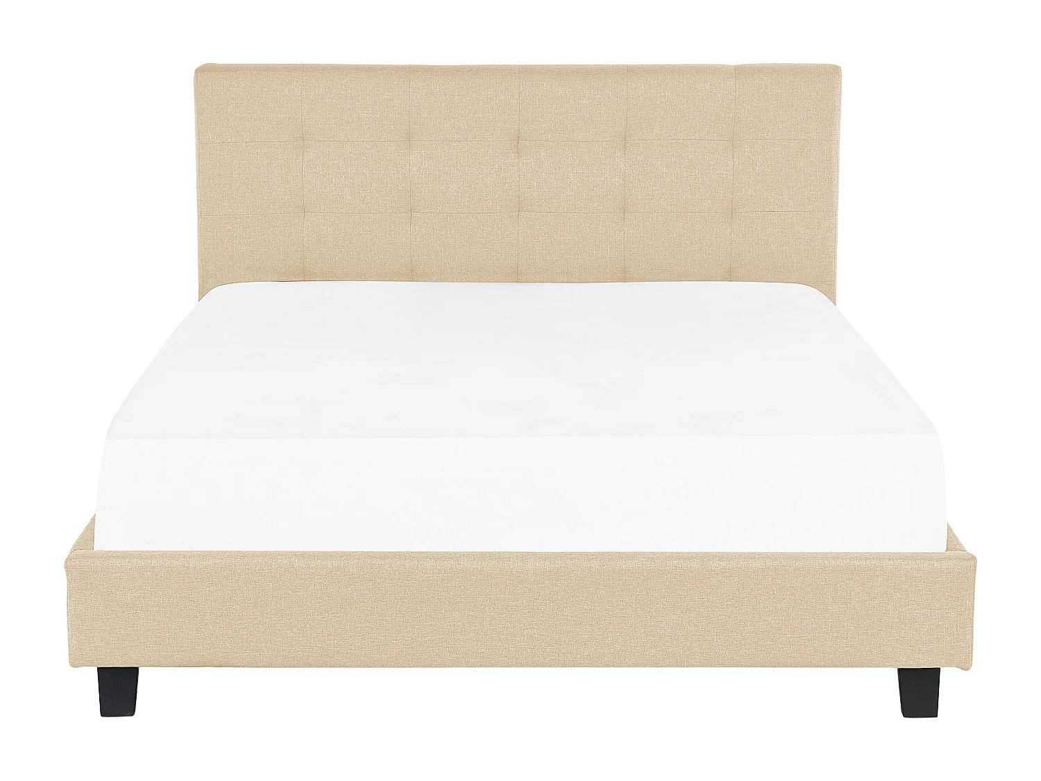 Lit à eau Tissu LA ROCHELLE 180 x 200 cm Beige