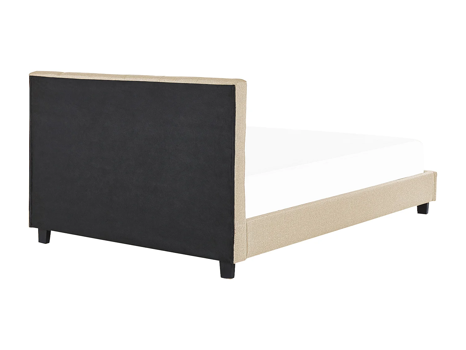 Lit à eau Tissu LA ROCHELLE 180 x 200 cm Beige