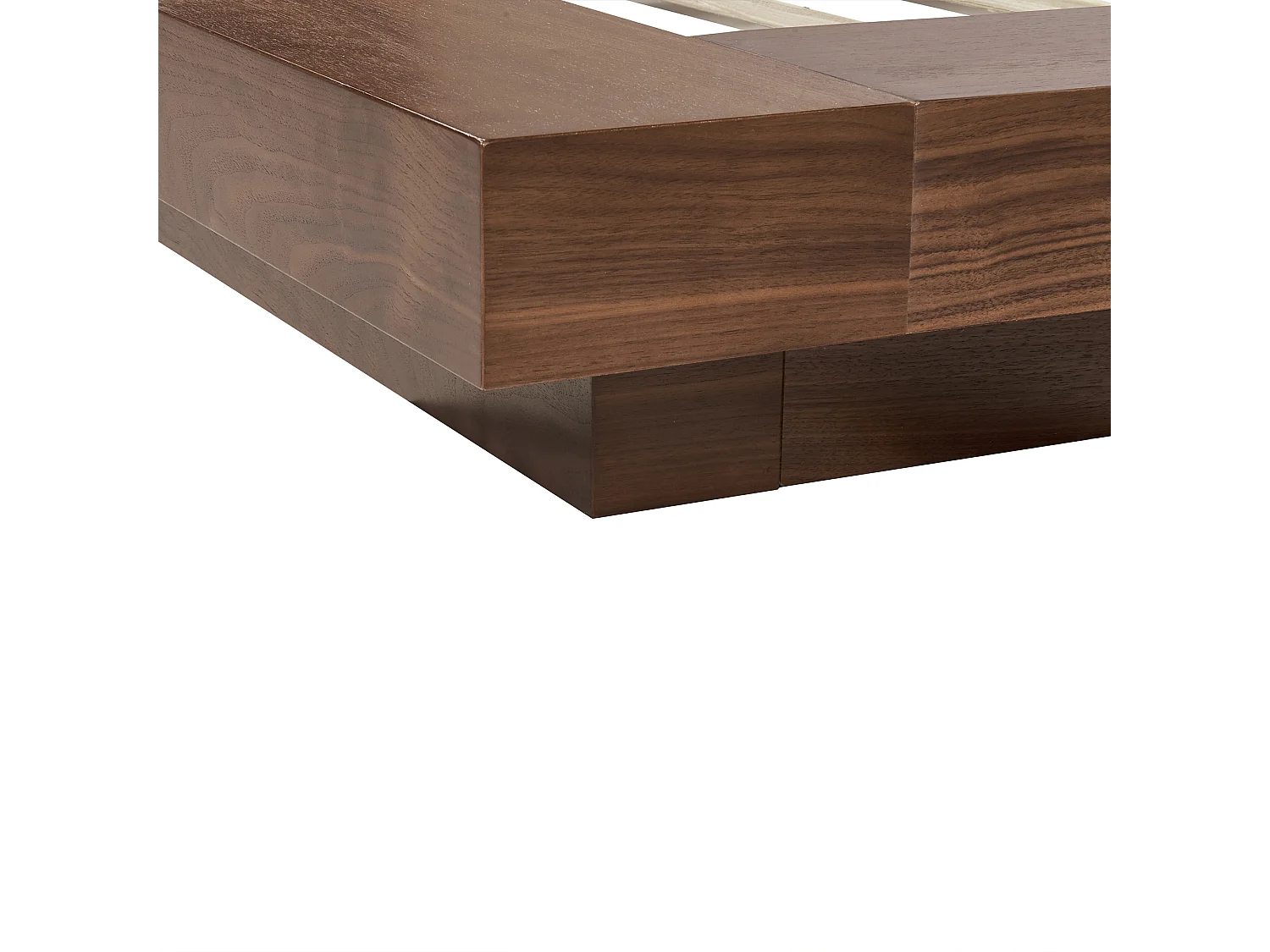 Lit à eau Bouclé ZEN 160 x 200 cm Frêne marron