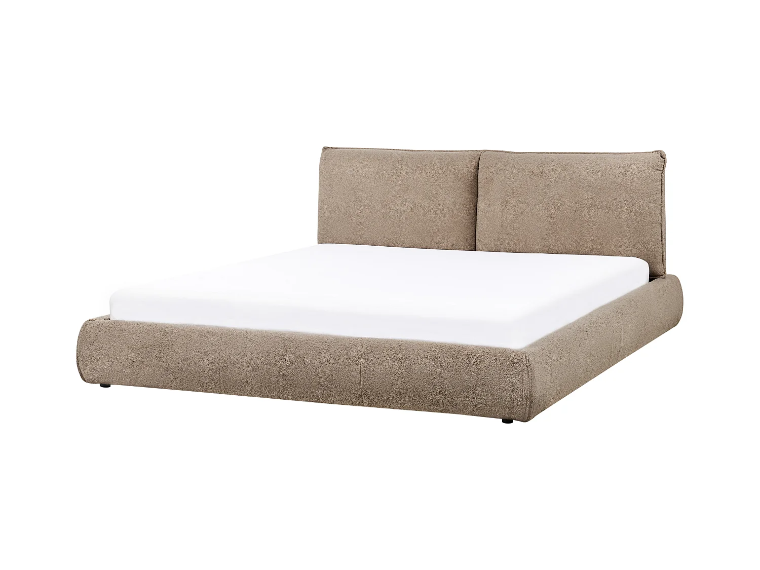 Lit avec sommier Bouclé VINAY 180 x 200 cm Marron