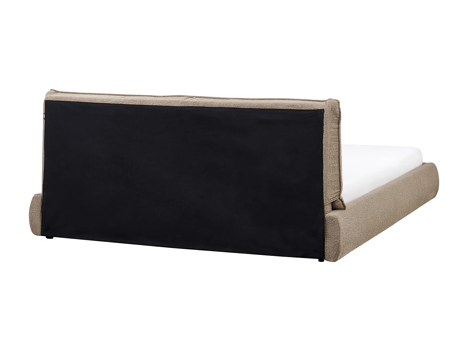 Lit avec sommier Bouclé VINAY 180 x 200 cm Marron