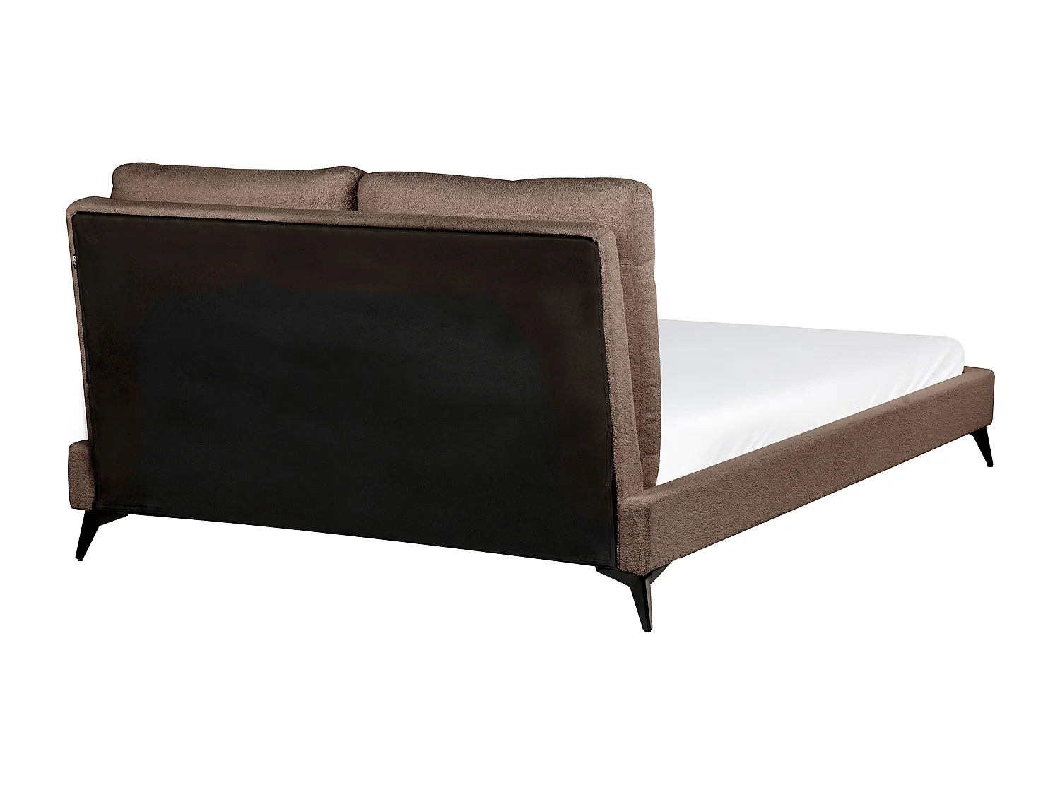Lit avec sommier Bouclé MELLE 140 x 200 cm Marron