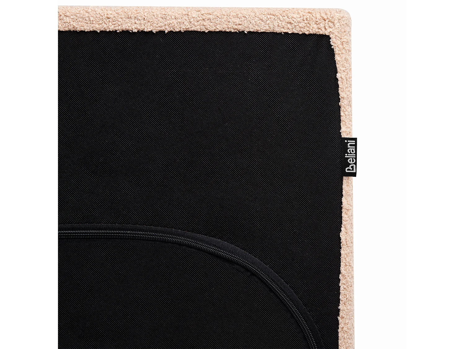 Lit à eau Bouclé ALBI 140 x 200 cm Beige