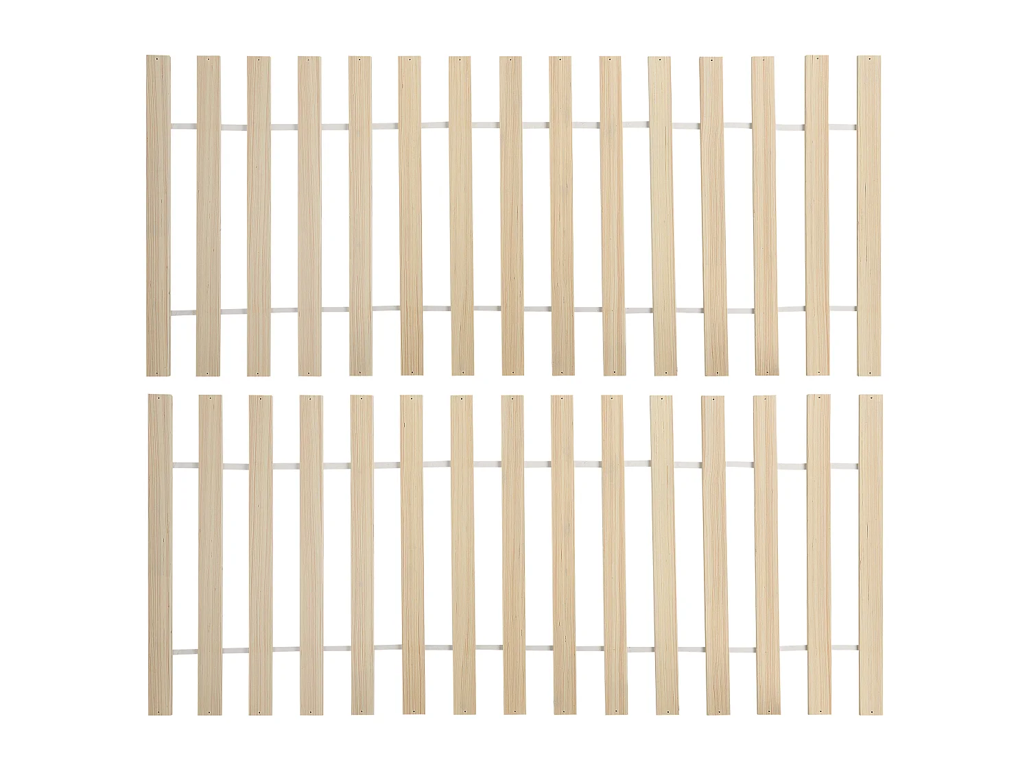 Bed Pine Wood OLENDON 160 x 200 cm (EU King Size) White
