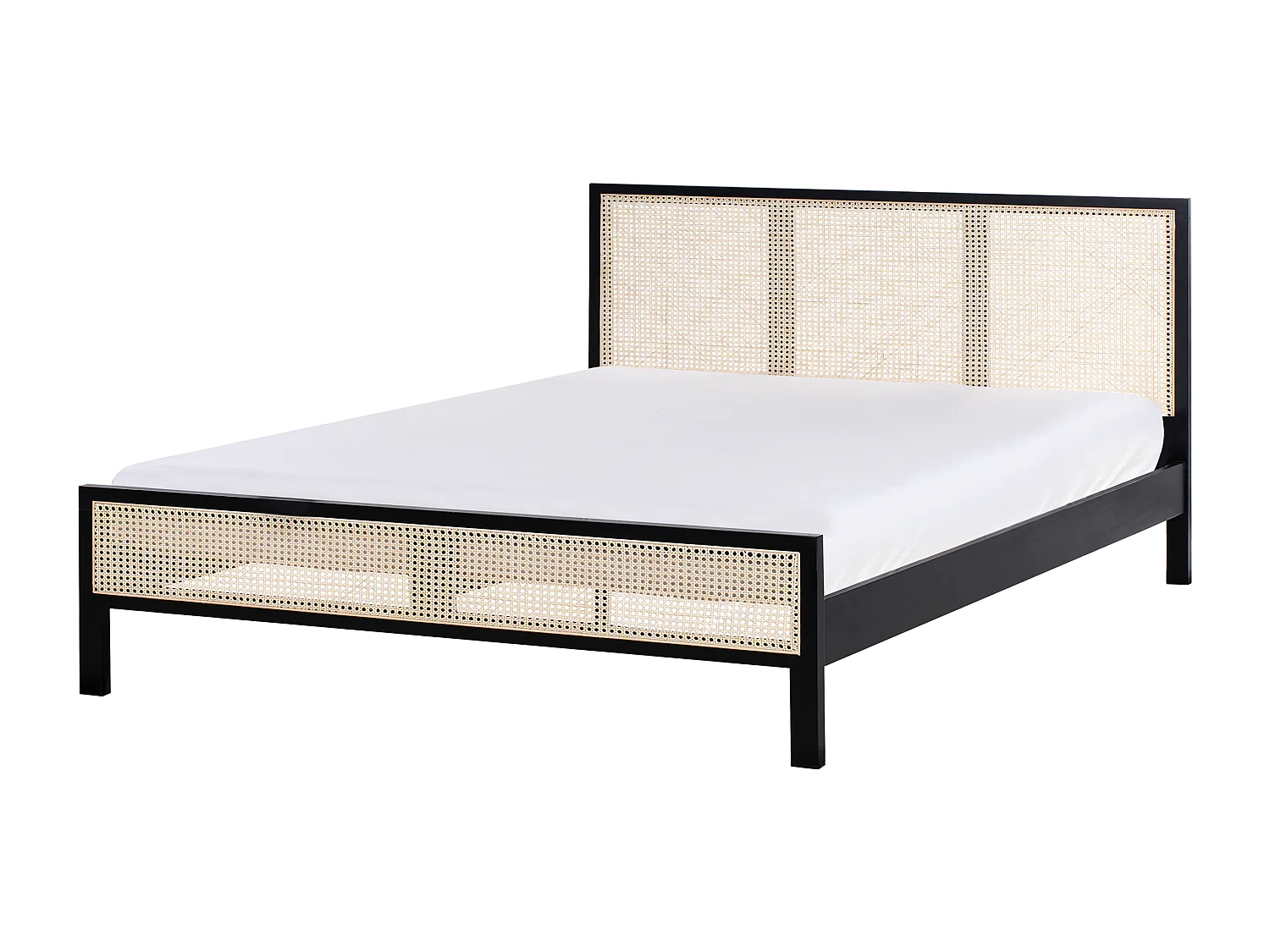 Letto Legno di pino SALERNAS 180 x 200 cm Nero