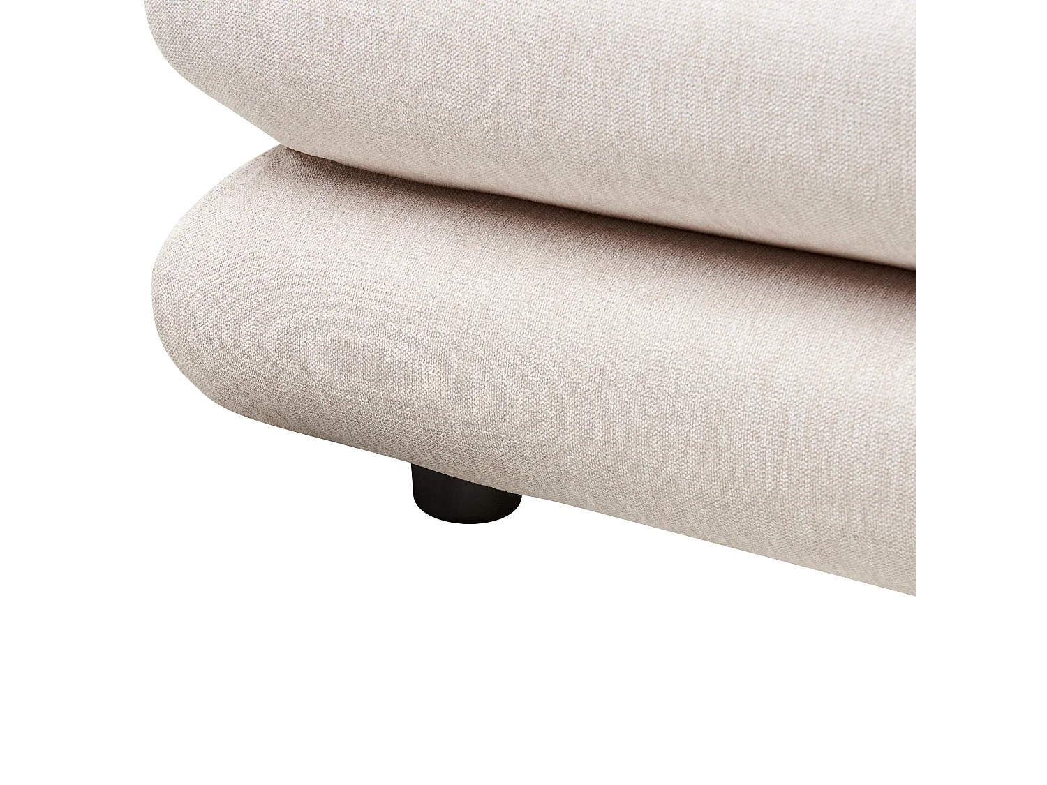 Bett mit Lattenrost Kunstleinen LAVARDENS 180 x 200 cm Hellbeige