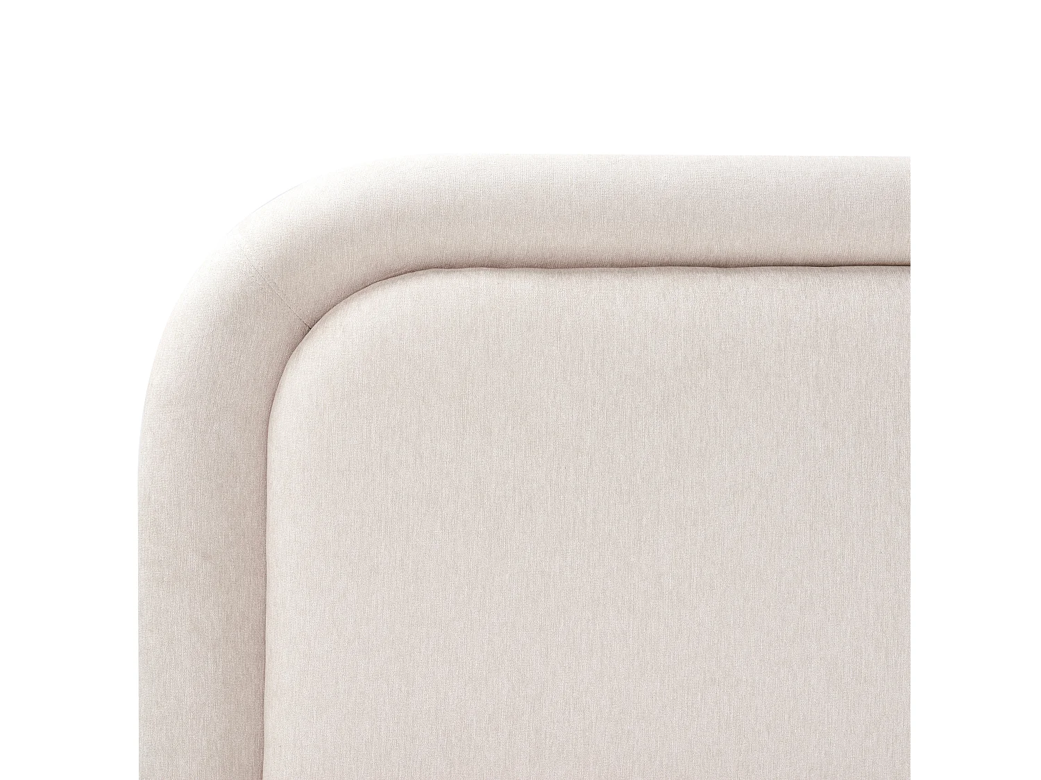 Bed Faux Linen LAVARDENS 180 x 200 cm (EU Super King) Light Beige