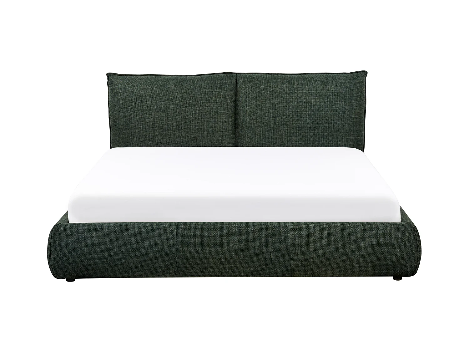 Bett mit Lattenrost Stoff VINAY 160 x 200 cm Dunkelgrün
