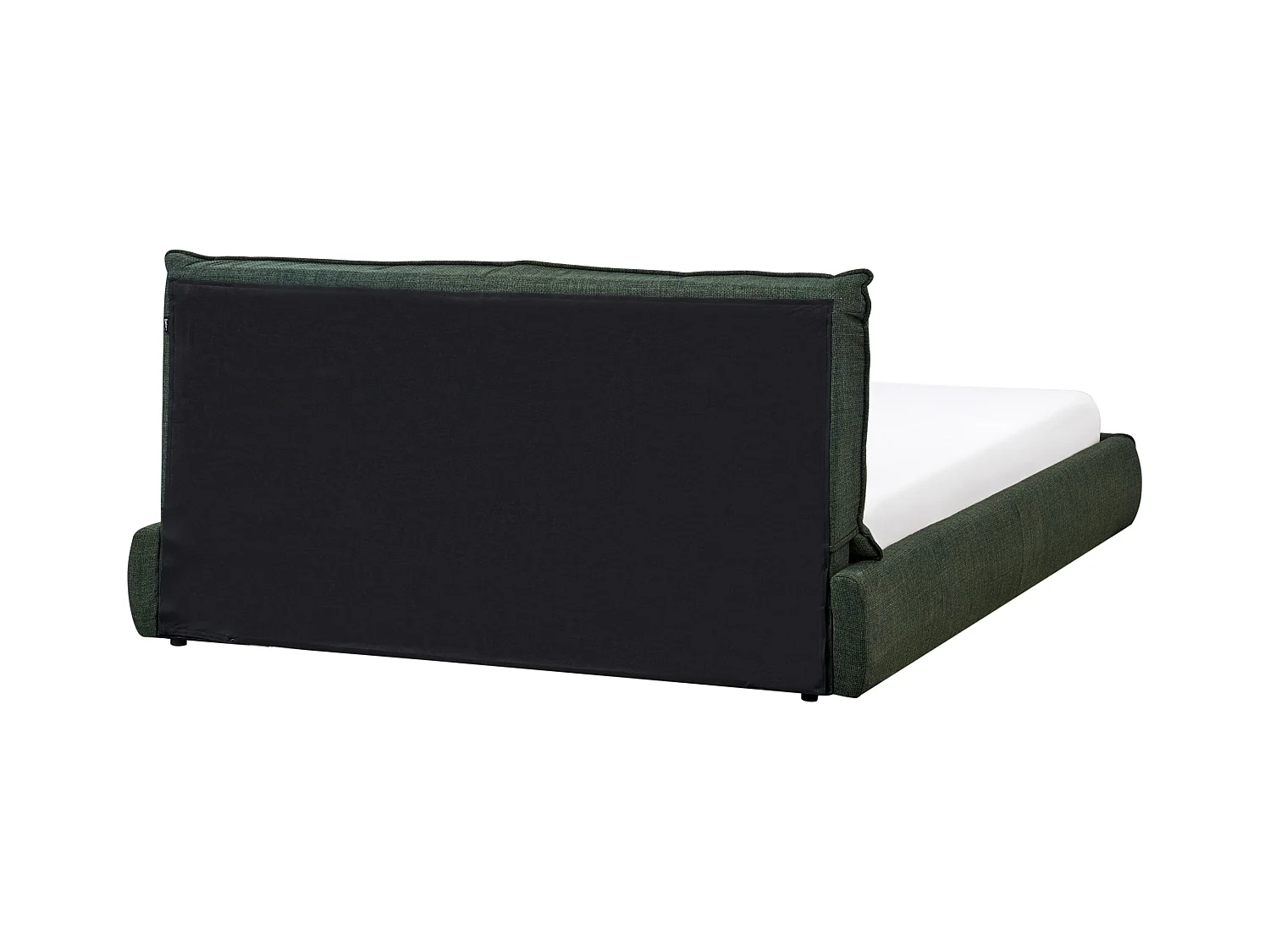 Bett mit Lattenrost Stoff VINAY 160 x 200 cm Dunkelgrün