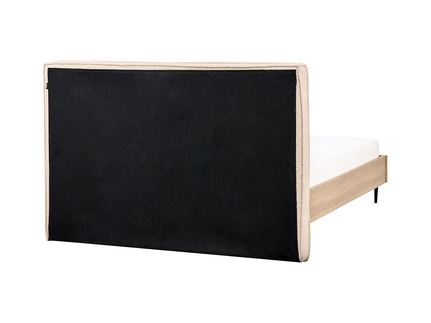 Bett mit Lattenrost Bouclé IZERNORE 140 x 200 cm Beige