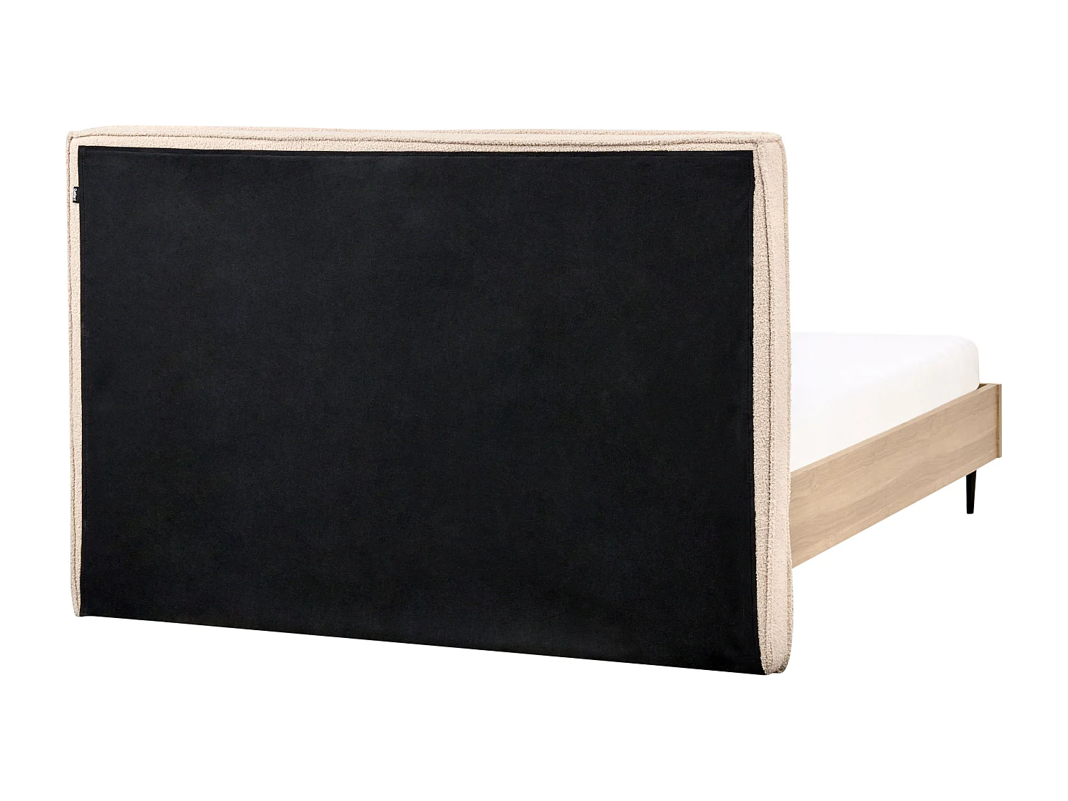 Bett mit Lattenrost Bouclé IZERNORE 140 x 200 cm Beige