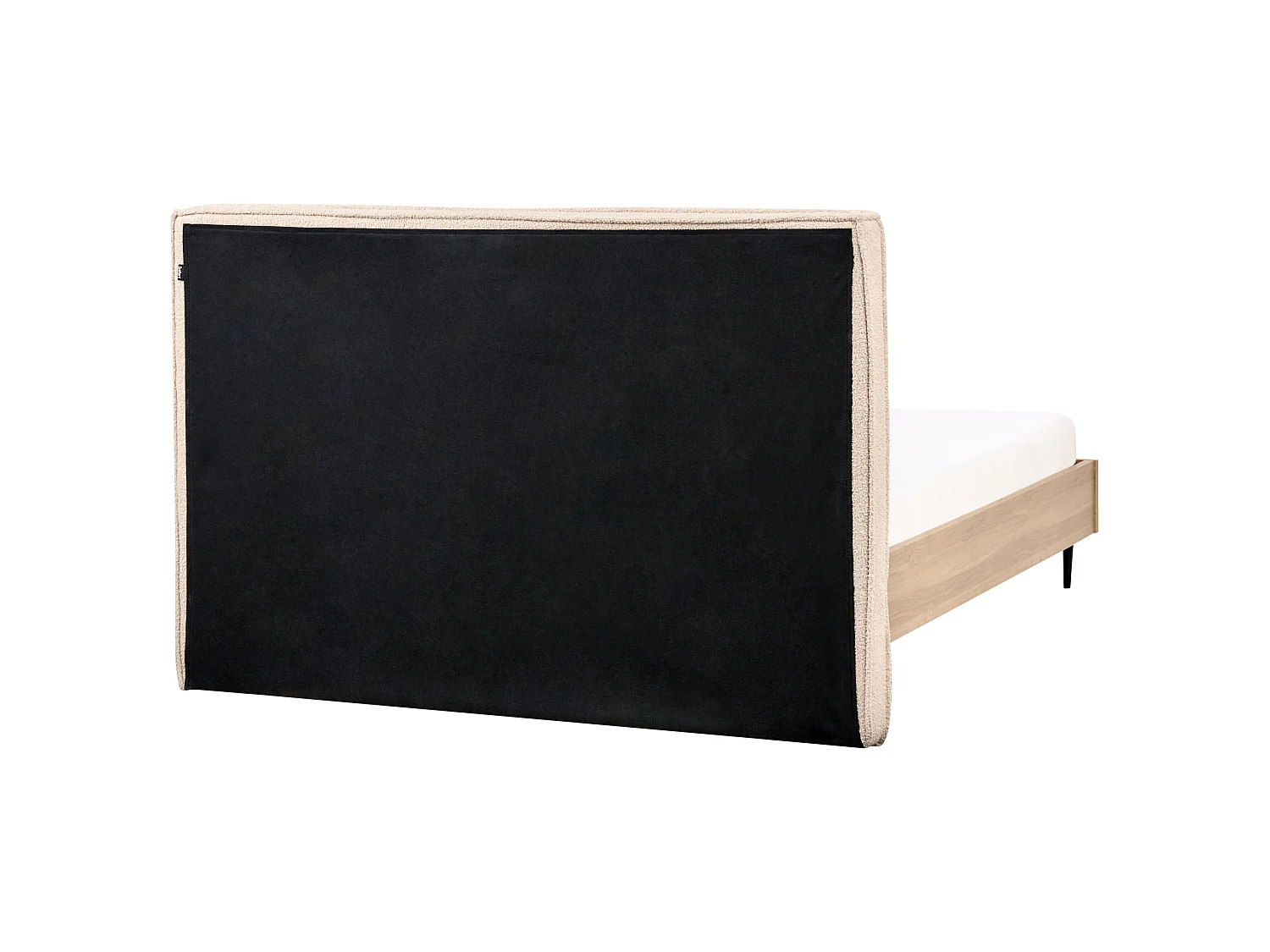 Säng med lamellram Bouclé IZERNORE 140 x 200 cm Beige