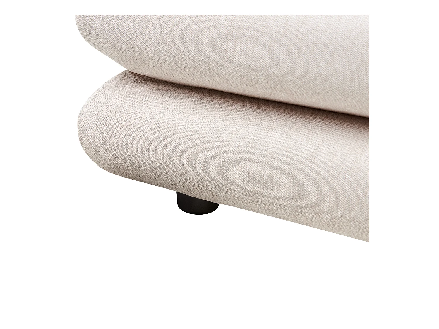 Bett mit Lattenrost Kunstleinen LAVARDENS 160 x 200 cm Hellbeige