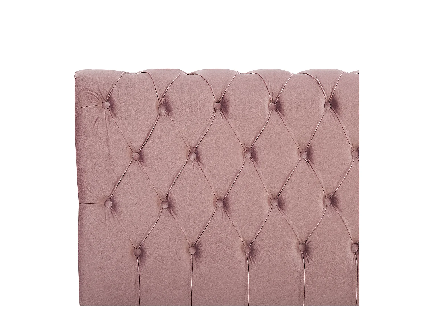 Lit à eau Velours AVALLON 160 x 200 cm Rose