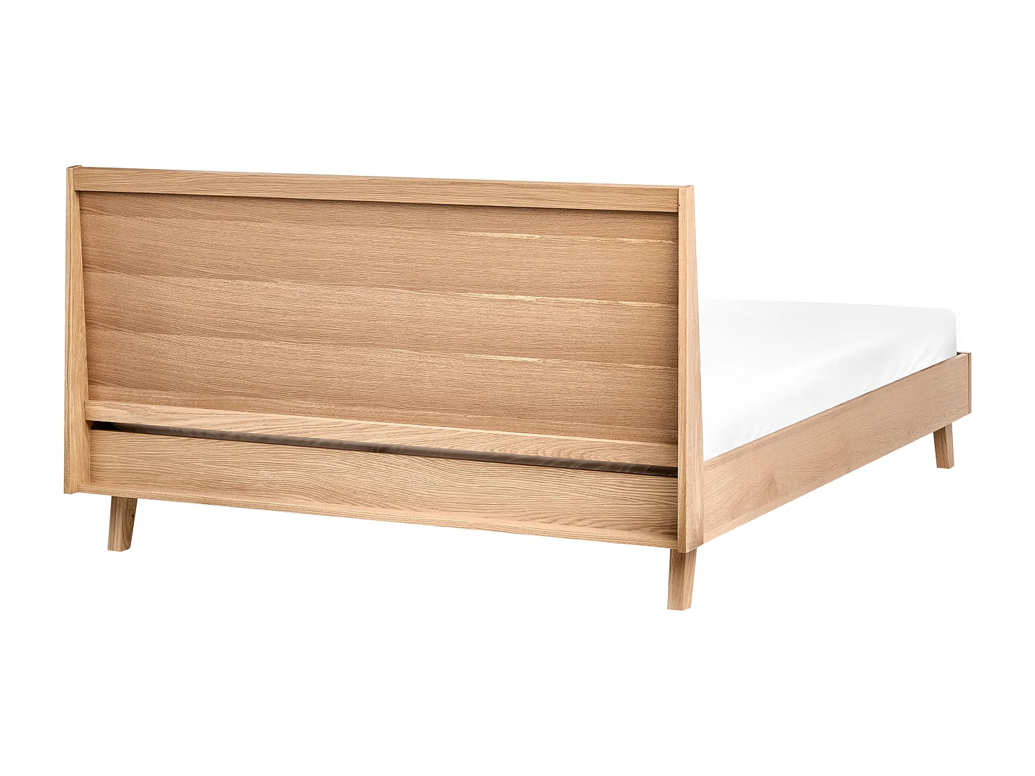 Bett mit Lattenrost WIZERNES 140 x 200 cm Helle Eiche