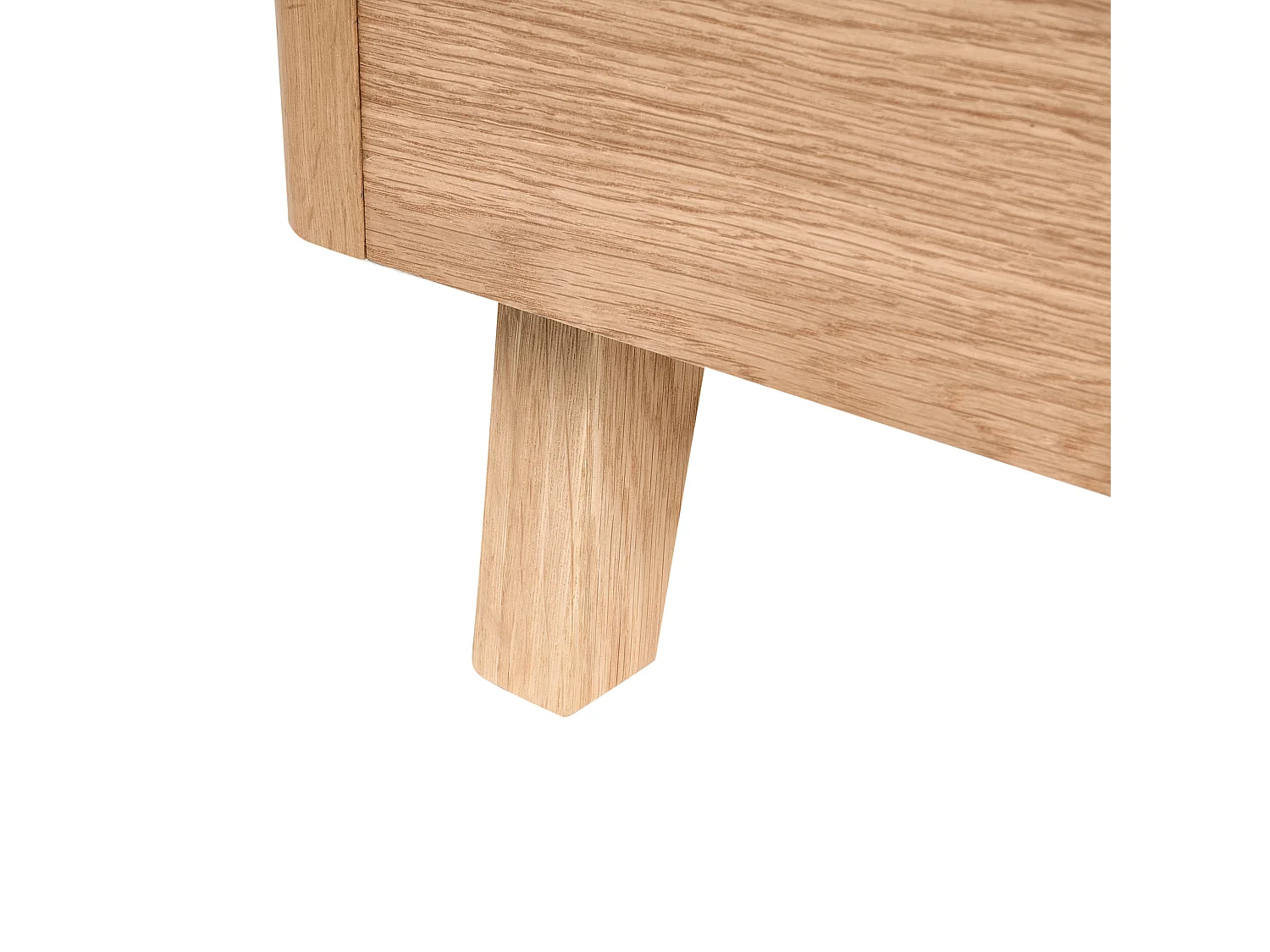 Bett mit Lattenrost WIZERNES 140 x 200 cm Helle Eiche