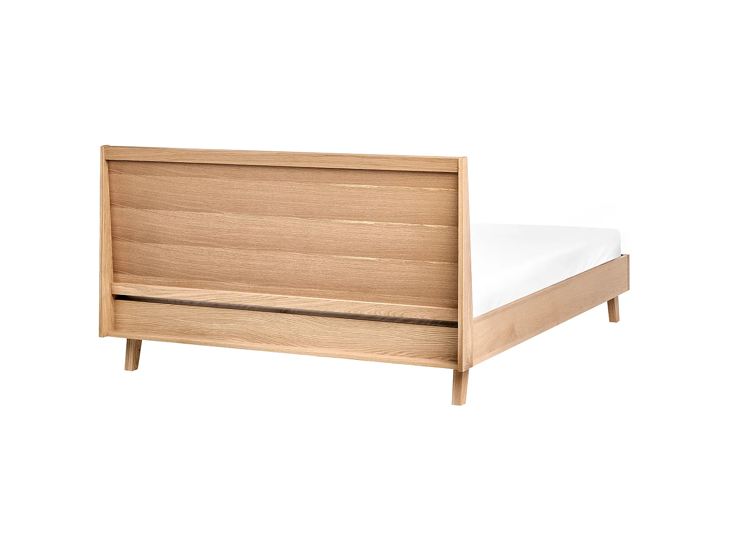 Bed WIZERNES 140 x 200 cm (EU Double) Light Oak